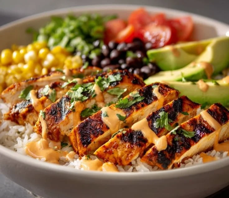 Delicious Chipotle Chicken Bowl featuring smoky chicken and fresh ingredients