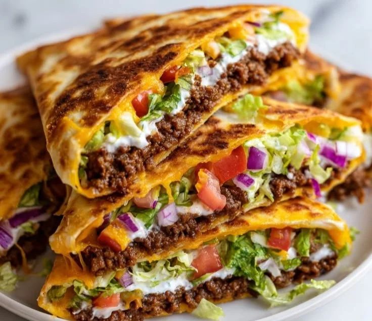 Keto Crunchwraps filled with savory ingredients, ideal for a low-carb diet.
