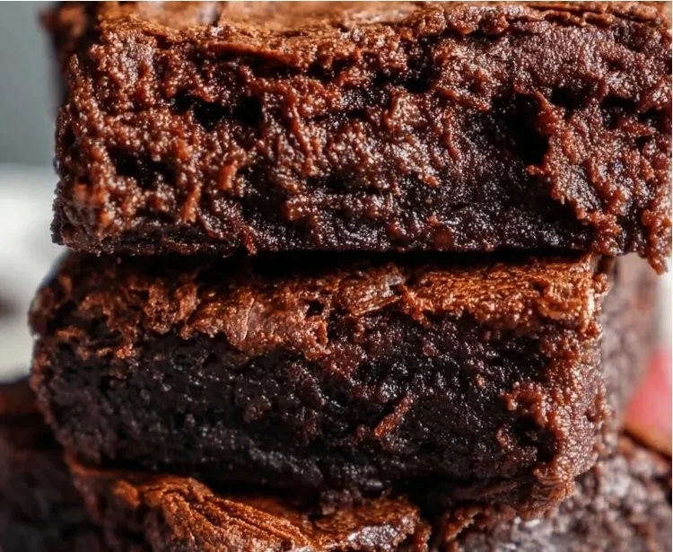 Delicious 0 sugar fudgy brownies made with Greek yogurt for a healthy dessert