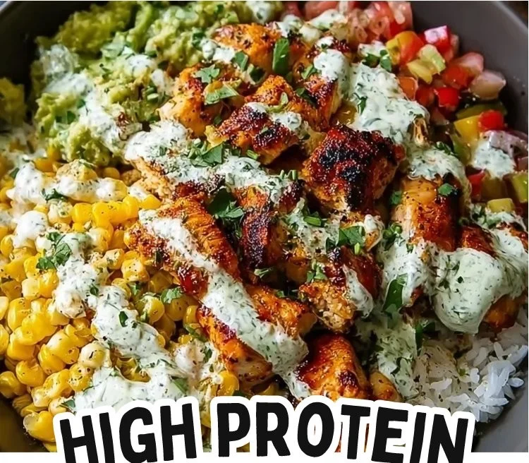 Easy street corn chicken rice bowl ready in 30 minutes
