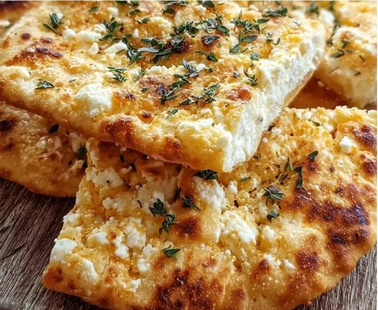 Keto Cottage Cheese Flatbread with 25g protein, perfect for low-carb diets.